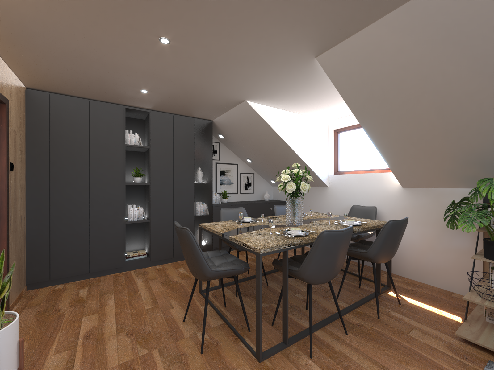 projekt wizualizacja salonu